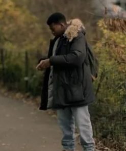 Mekai Curtis Power Book III Kanan Stark Blue Hooded Parka Jacket