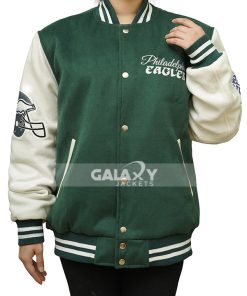 Philadelphia Eagles Green Wool Varsity Jacket