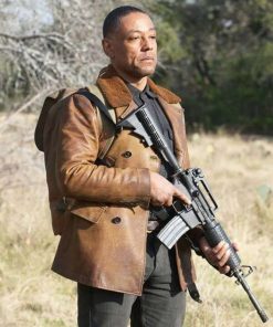 Giancarlo Esposito Revolution Shearling Leather Jacket