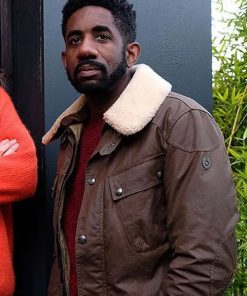 Finding Alice Rhashan Stone Brown Cotton Jacket