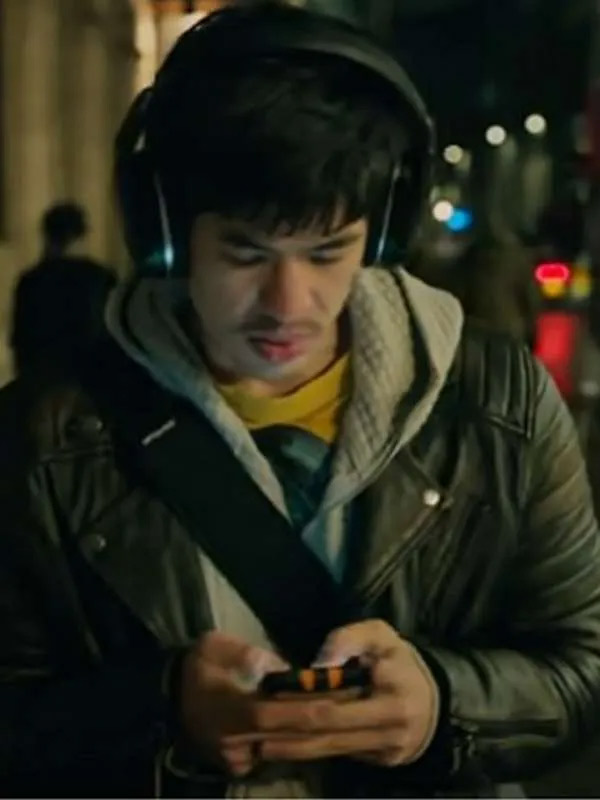 Roddy Ho Slow Horses Christopher Chung Black Leather Jacket Slow Horses Christopher Chung Leather Jacket