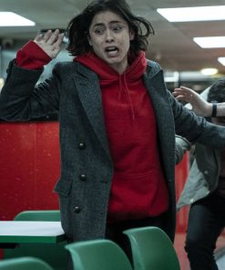 Katie Wedding Season Gray Wool Trench Coat