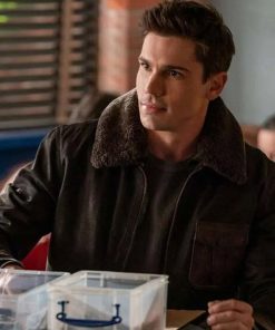 Tanner Novlan Roswell, New Mexico S03 Shearling Black Jacket