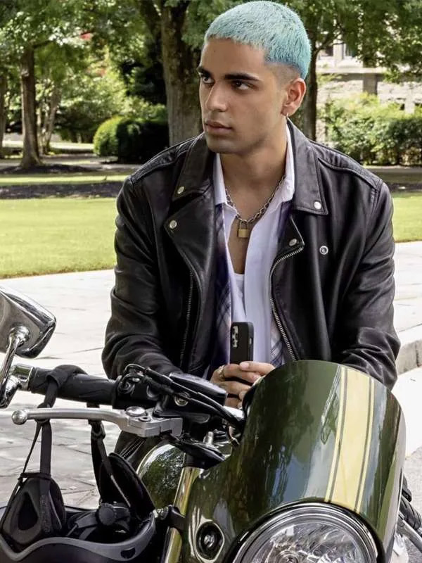 Russ Lee Do Revenge Black Leather Jacket Rish Shah Do Revenge Black Leather Jacket