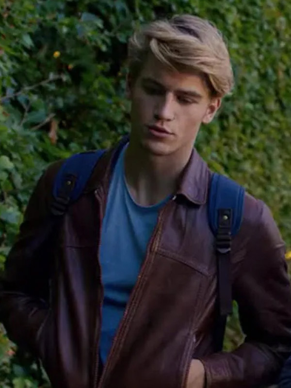 Sky Fate the Winx Saga Brown Leather Jacket Fate the Winx Saga Sky Brown Jacket