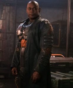 Halo Soren-066 Black Leather Jacket