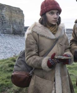 Dafne Keen His Dark Materials Fur Shearling Coat