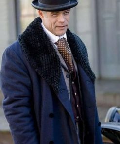 Martin Cummins When Calls The Heart Henry Gowen Wool Shearling Trench Coat