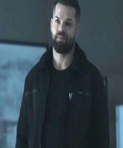 Wes Chatham The Expanse Black Shearling Jacket
