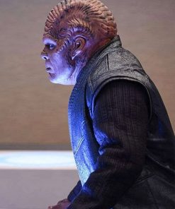 Klyden The Orville Chad L. Coleman Black Leather Vest