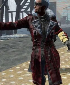 Nuka Fallout 4 Red Shearling Trench Coat