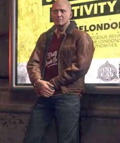Video Game Watch Dogs 3 Shearling Fur Leather Jacket