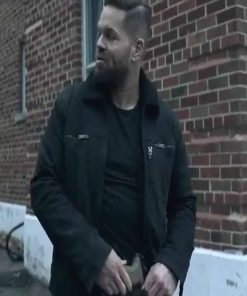 Amos Burton The Expanse Season 5 Black Suede Leather Jacket