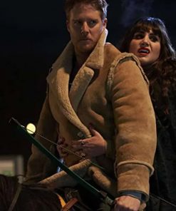 Jeff Suckler What We Do in the Shadows Shearling Brown Jacket