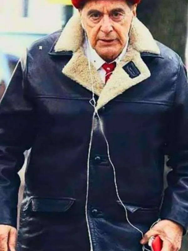Al Pacino The Irishman Leather Jacket The Irishman Jimmy Hoffa Shearling Jacket