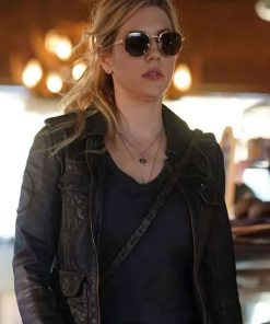 Big Sky Jenny Hoyt Brown Leather Biker Jacket