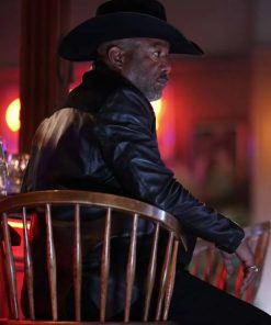 Darius Rucker Big Sky Possum Black Leather Blazer