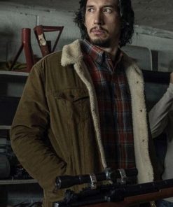 BlacKkKlansman Adam Driver Fur Shearling Jacket