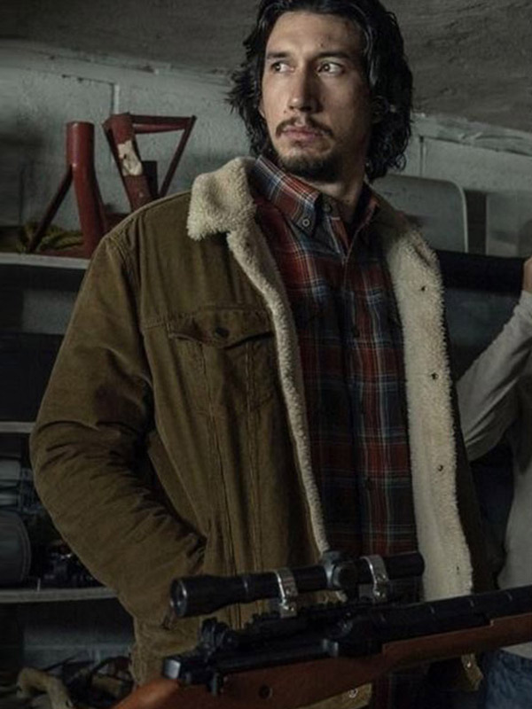 BlacKkKlansman Philip Zimmerman Jacket BlacKkKlansman Adam Driver Fur Shearling Jacket