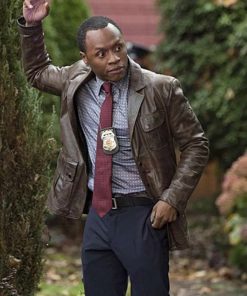Malcolm Goodwin iZombie Brown Leather Jacket