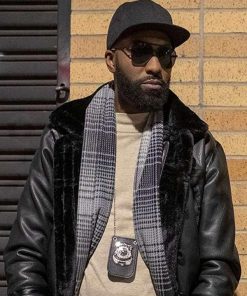 Desus & Mero Desus Nice Black Shearling Jacket
