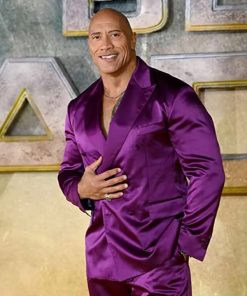 Black Adam Dwayne Johnson Purple Suit