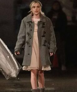 Emma Roberts About Fate Margot Grey Wool Coat