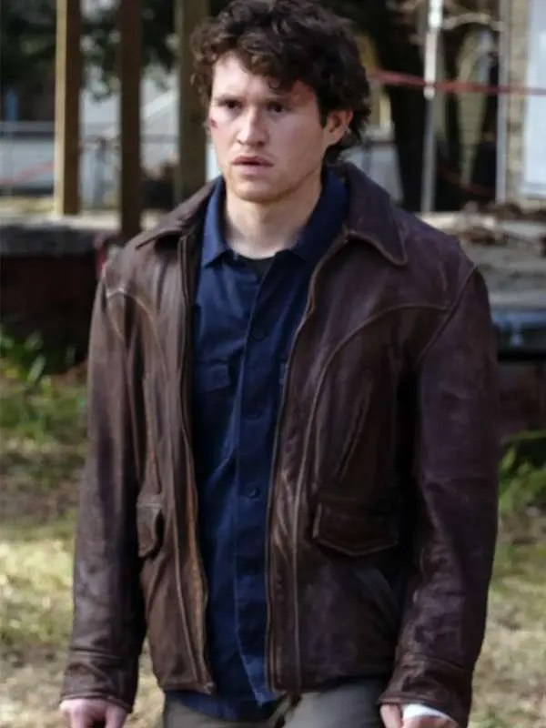 Halloween Ends Corey Brown Leather Jacket Halloween Ends Rohan Campbell Brown Leather Jacket