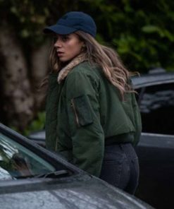 The Stranger Hannah John-Kamen Green Bomber Jacket