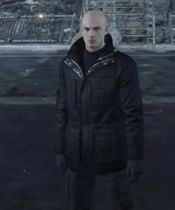 Rupert Friend Hitman Agent 47 Black Hooded Jacket