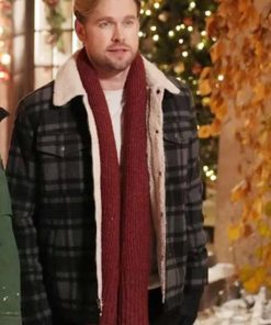 Falling for Christmas Chord Overstreet Shearling Jacket
