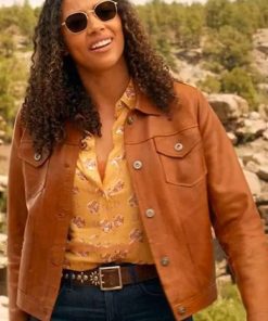 Big Sky Kylie Bunbury Brown Leather Jacket
