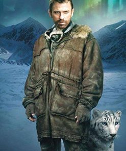 The Golden Compass Lord Asriel Brown Shearling Leather Jacket