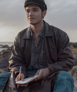 Andrew Bargsted Burning Patience Brown Leather Jacket