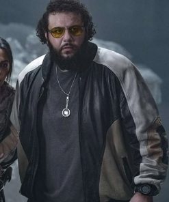Black Adam Mohammed Amer Bomber Leather Jacket