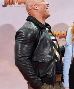 Dwayne johnson Jumanji The Next Level Shearling Jacket
