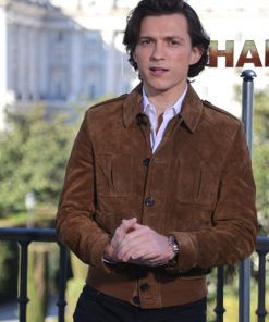 Tom Holland Uncharted Event Leather Jacket