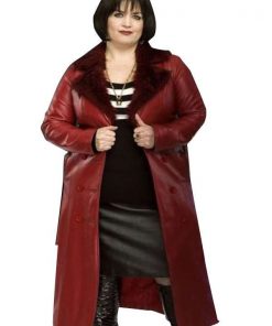 Gavin and Stacey Ruth Jones Red Trench Coat