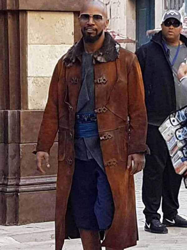 Robin Hood Little John Trench Coat Robin Hood Jamie Foxx Leather Coat