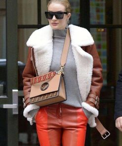 Rosie Huntington-Whiteley Shearling Jacket