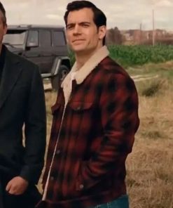 Henry Cavill Justice League Shearling Jacket