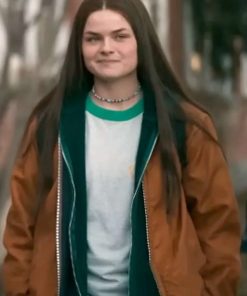 High School Railey Gilliland Brown Cotton Jacket