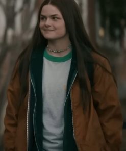 Tegan Quin High School Brown Cotton Jacket