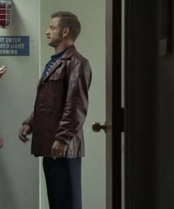 Sonny Grosso The Offer Carmine Giovinazzo Brown Leather Blazer