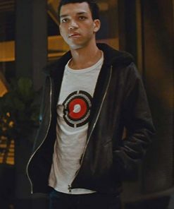 Justice Smith Pokémon Detective Pikachu Leather Jacket