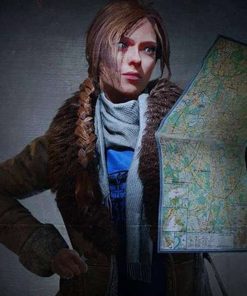 Oksana Orlovskaya World War Z Shearling Coat