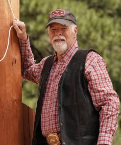 Big Sky Rex Linn Black Leather Vest