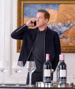TV Series Billions S05 Bobby Axelrod Blue Suede Leather Jacket