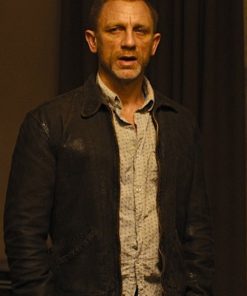 Daniel Craig Skyfall 2012 James Bond Brown Leather Jacket
