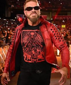 WWE SummerSlam Edge Red Leather Jacket